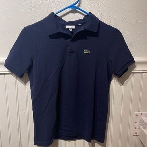 Boys medium Navy Blue Lacoste shirt
